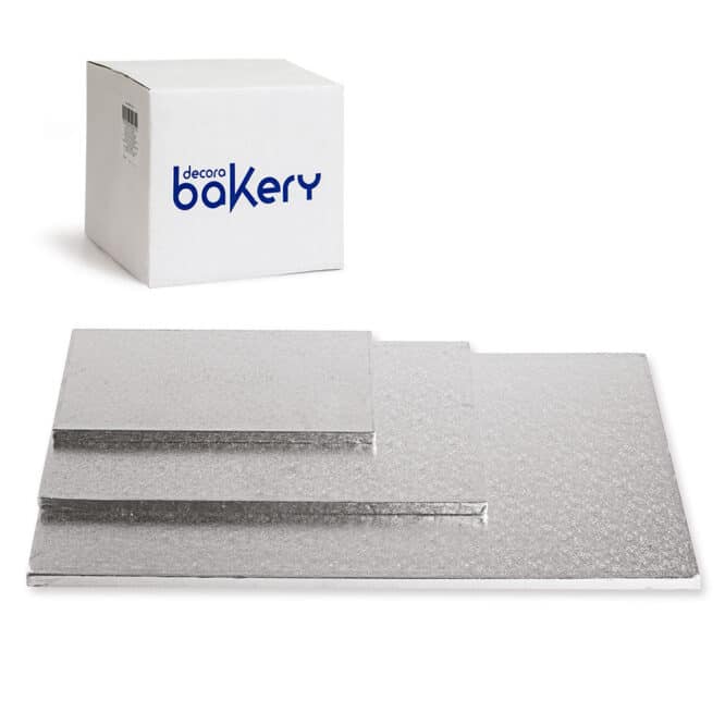 decora-bake-cook-support-g-teau-rigide-rect-argent-x10 image 1