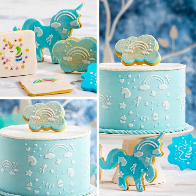 decora-bake-cook-stencil-licorne-10x25-cm image 2