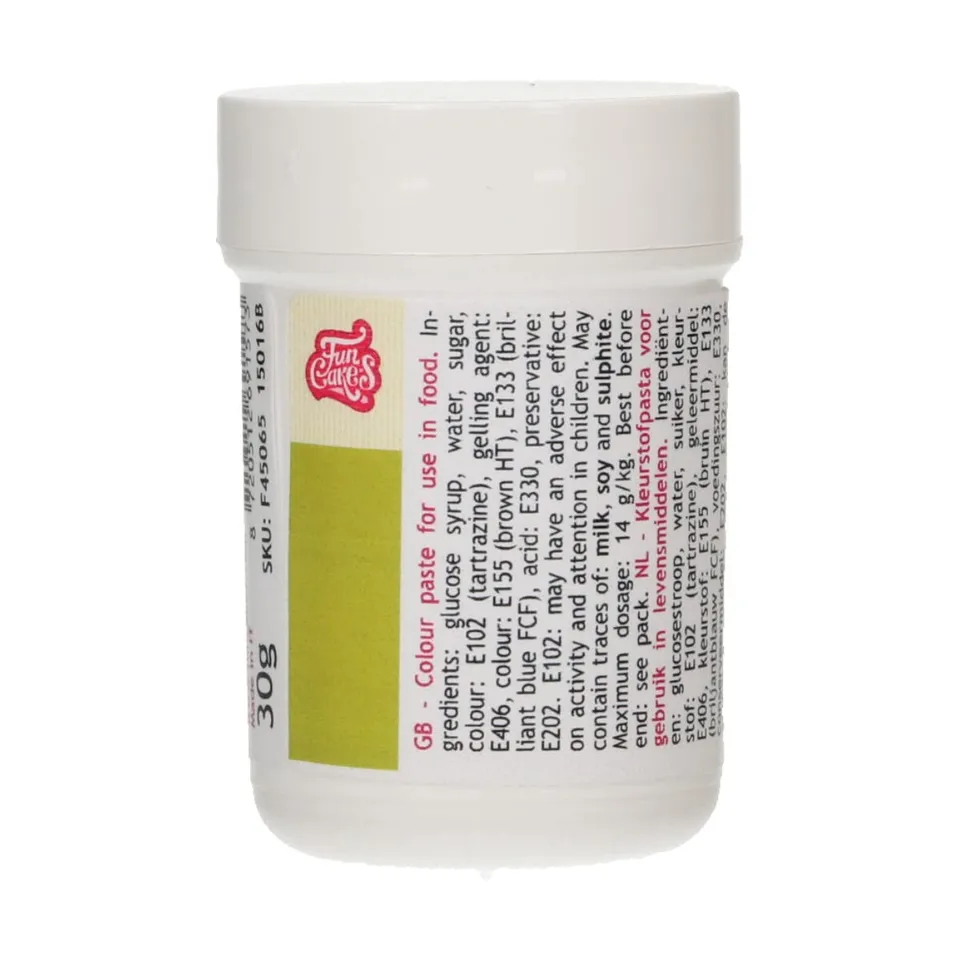 funcakes-food-colour-gel-colorant-alimentaire-vert-feuille-30-g image 1