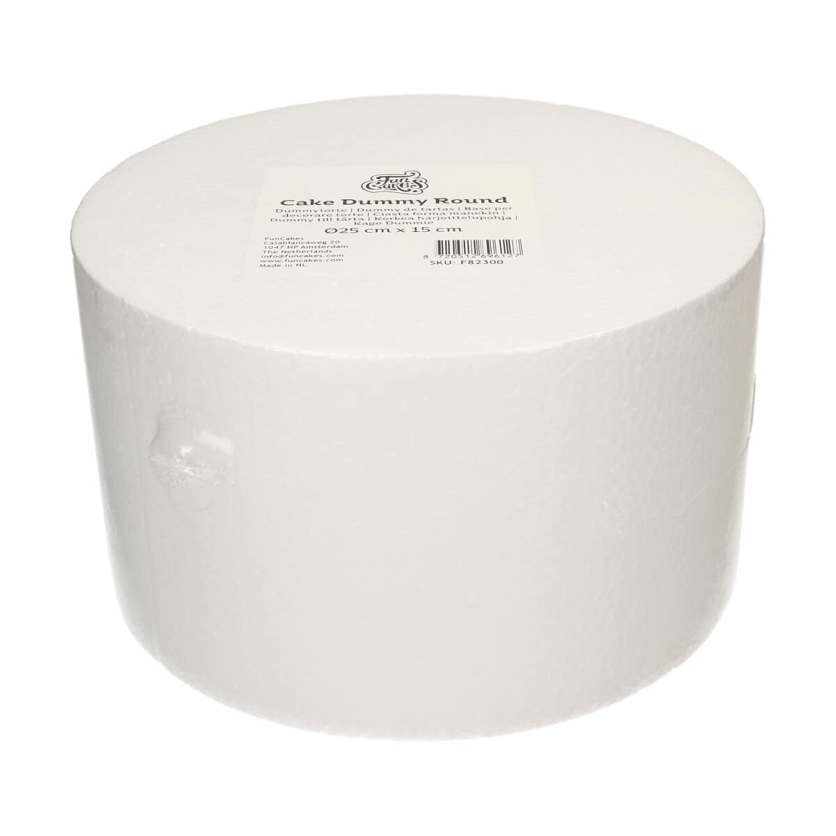 funcakes-cake-lace-cake-dummy-round-polystyr-ne-25-cm image 2