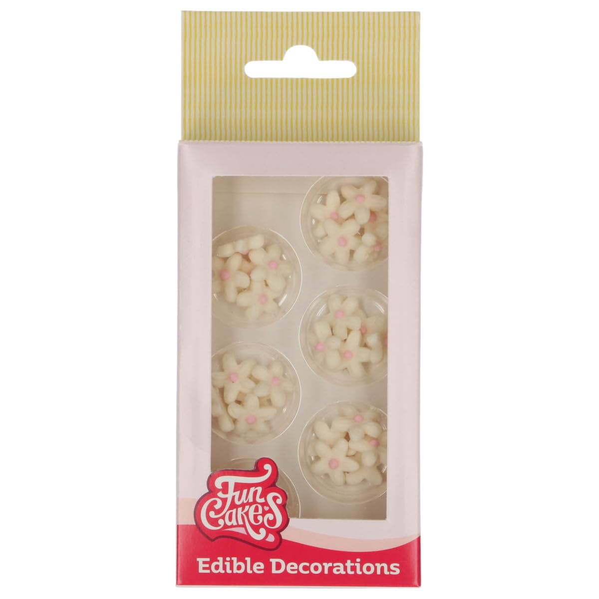 funcakes-marzipan-chrysanthemum-d-corations-en-sucre-blanc-rose-30-pcs image 1