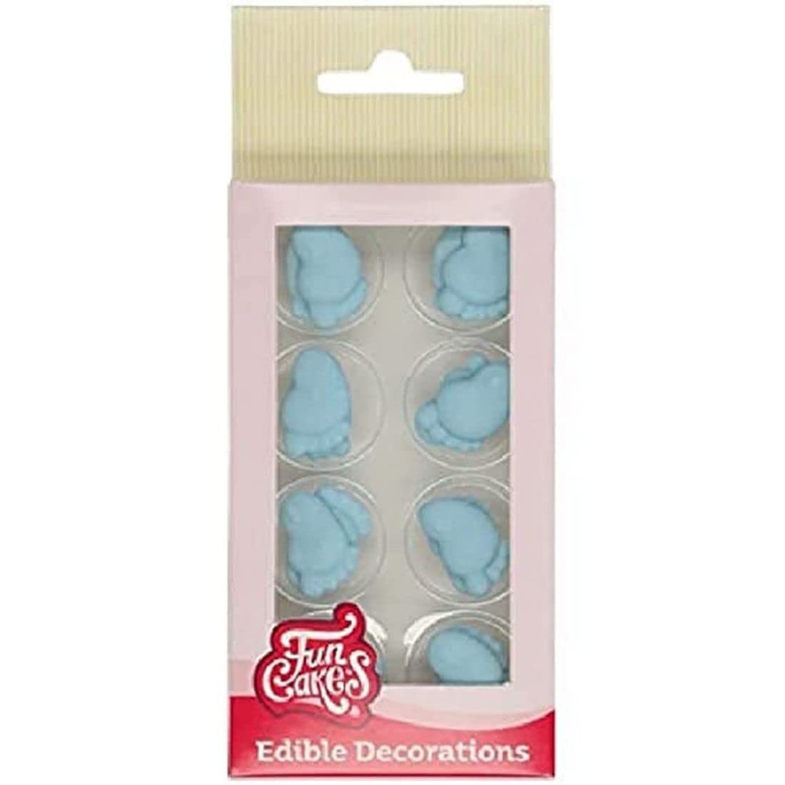 funcakes-d-cor-sucre-pieds-b-b-bleus-16-pi-ces-naissance image 1