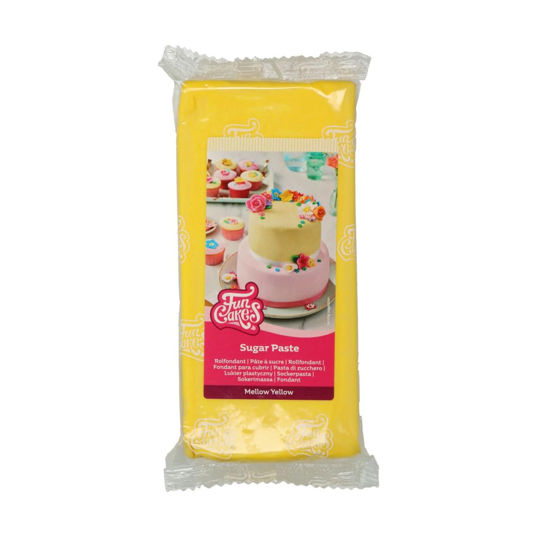 funcakes-covering-paste-mellow-yellow-p-te-sucre-1-kg image 1