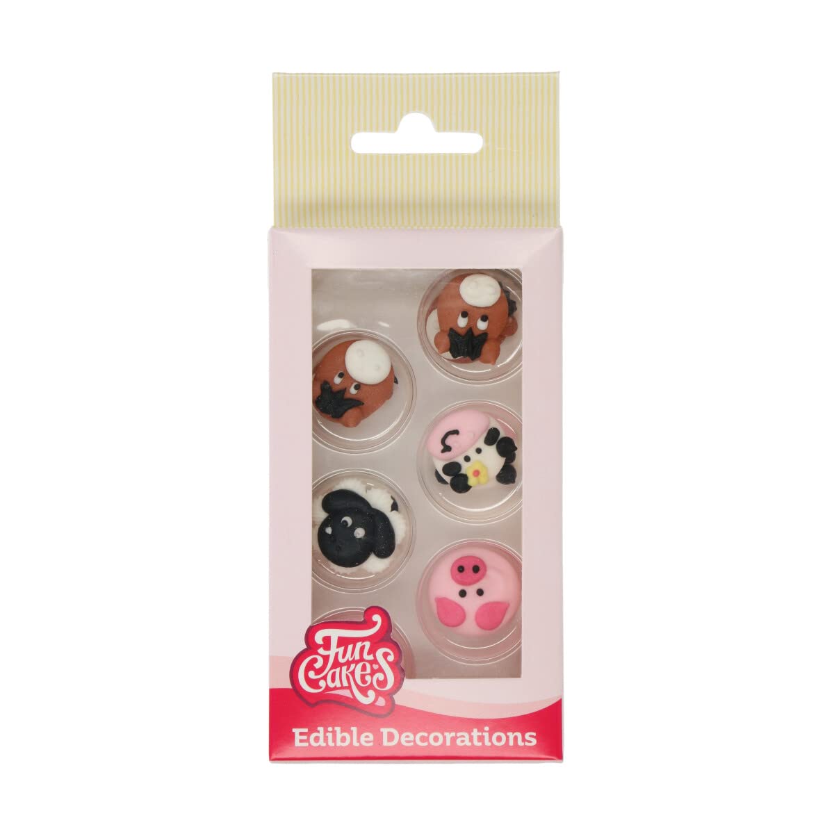 funcakes-cake-lace-animaux-ferme-sucre-12-pi-ces-sans-gluten image 1