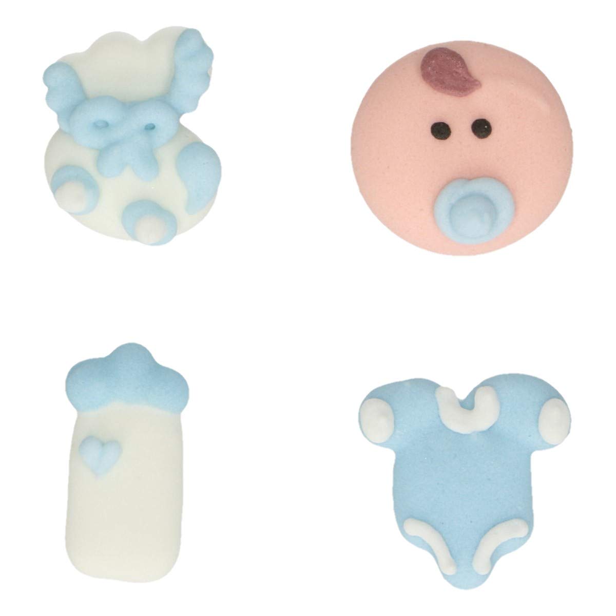 funcakes-baby-boy-d-corations-en-sucre-12-pi-ces-naissance-gar-on image 2