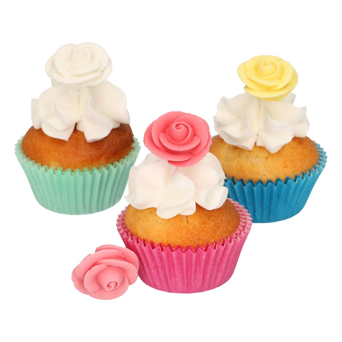 funcakes-roses-p-te-sucre-8-pi-ces-multicolore image 2