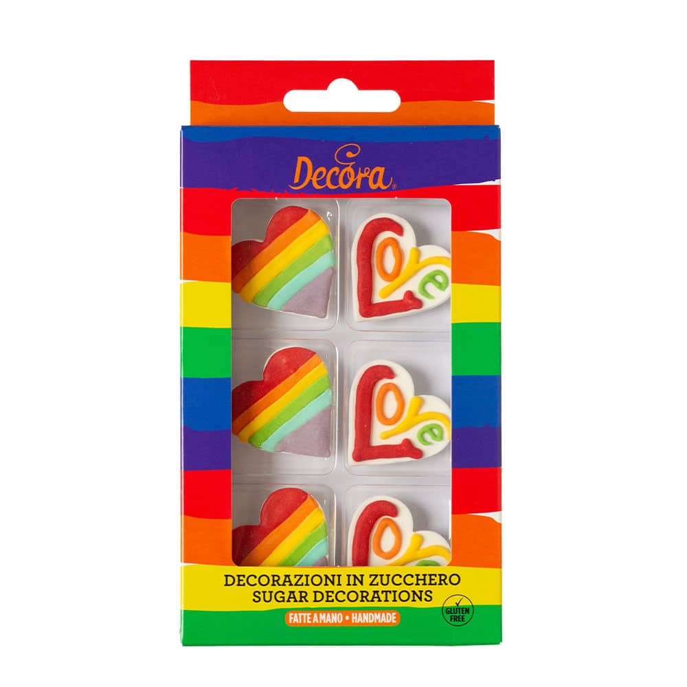 decora-bake-cook-c-urs-arc-en-ciel-d-cor-sucre-6-pi-ces-4-cm image 4