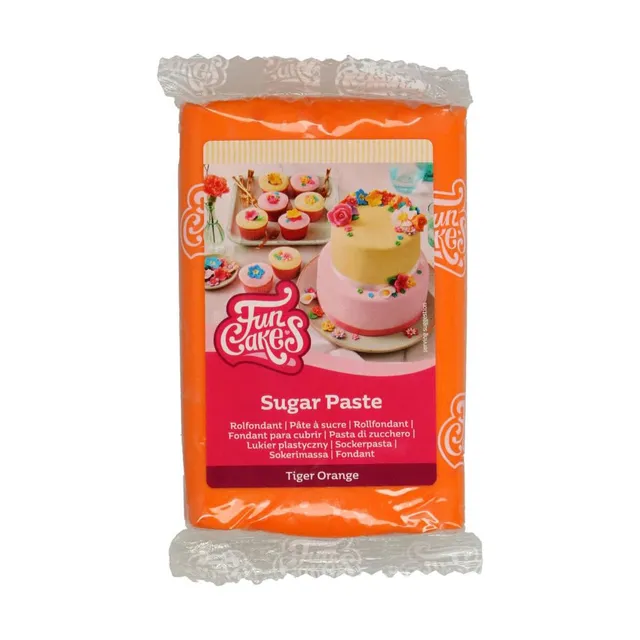 funcakes-covering-paste-p-te-sucre-orange-tiger-orange-250-g image 1