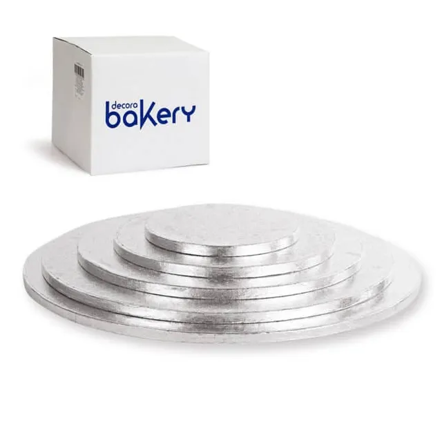 decora-bake-cook-bakery-supports-g-teau-ronds-argent-10-pcs image 1