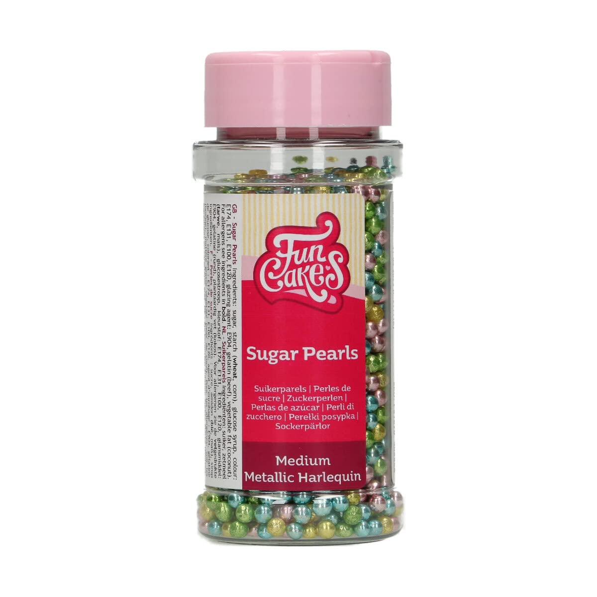funcakes-3d-sprinkle-medley-perles-sucre-metallic-80-g image 1