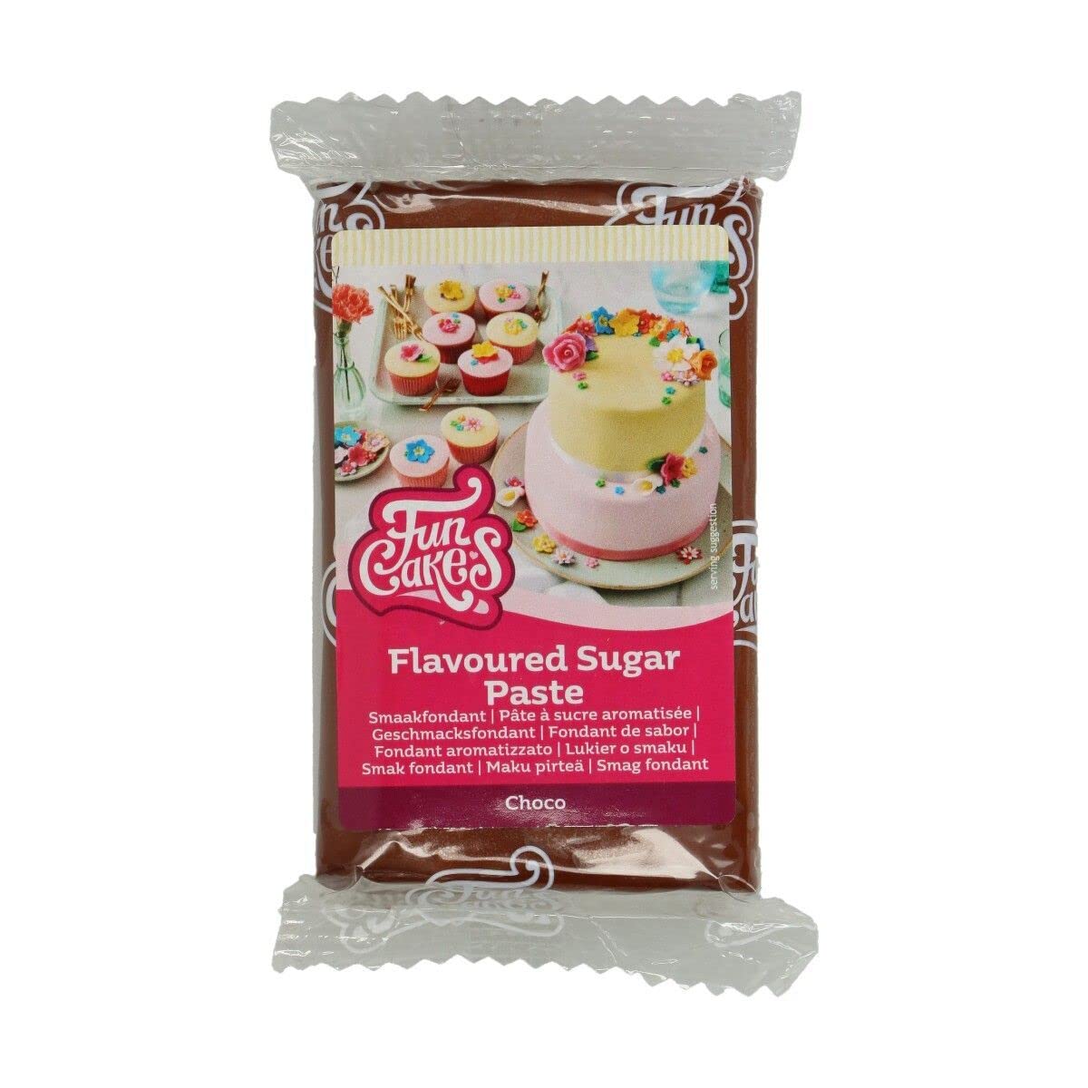 funcakes-pate-a-sucre-brun-250-g-gout-chocolat image 1