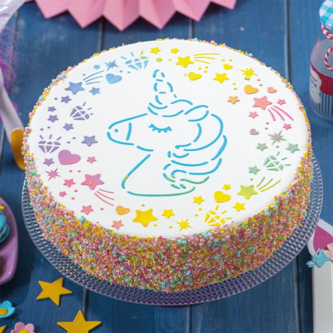 decora-bake-cook-pochoir-licorne-25-cm-g-teau-plastique image 4