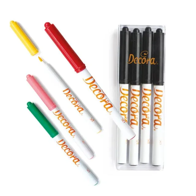 decora-bake-cook-line-feutre-alimentaire-8-couleurs-dessin-g-teau image 1