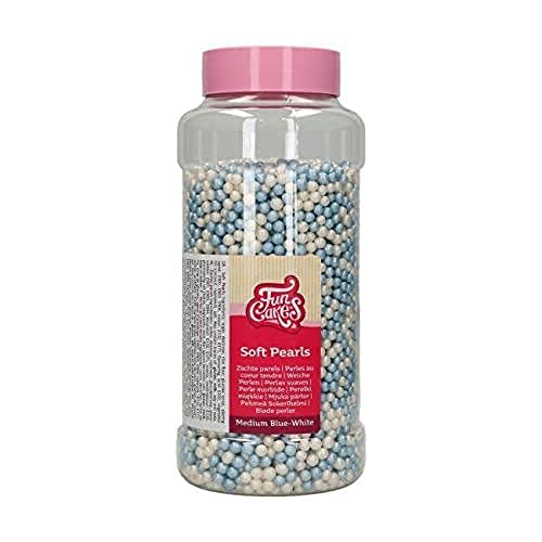 funcakes-3d-sprinkle-medley-soft-pearls-perles-bleu-blanc-500-g image 2
