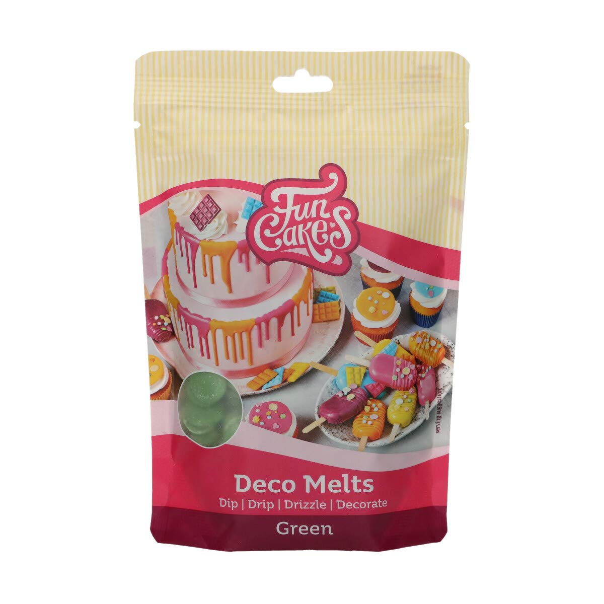 funcakes-deco-melts-vert-250-g-pastilles image 1