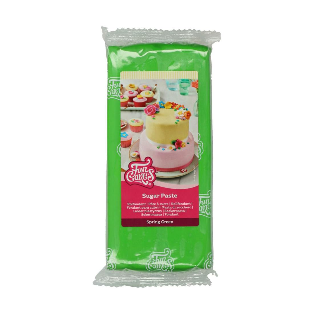 funcakes-covering-paste-p-te-sucre-vert-1kg-vanille image 1