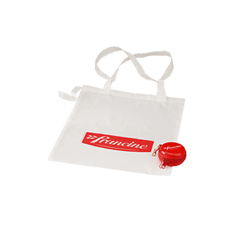 les-accessoires-francine-sac-course-pliable-rouge-34x40-cm image 1