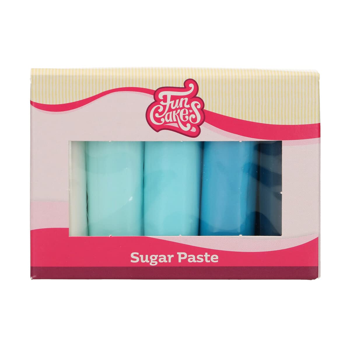 funcakes-covering-paste-p-te-sucre-bleu-multipack-5x100g-vanille image 1