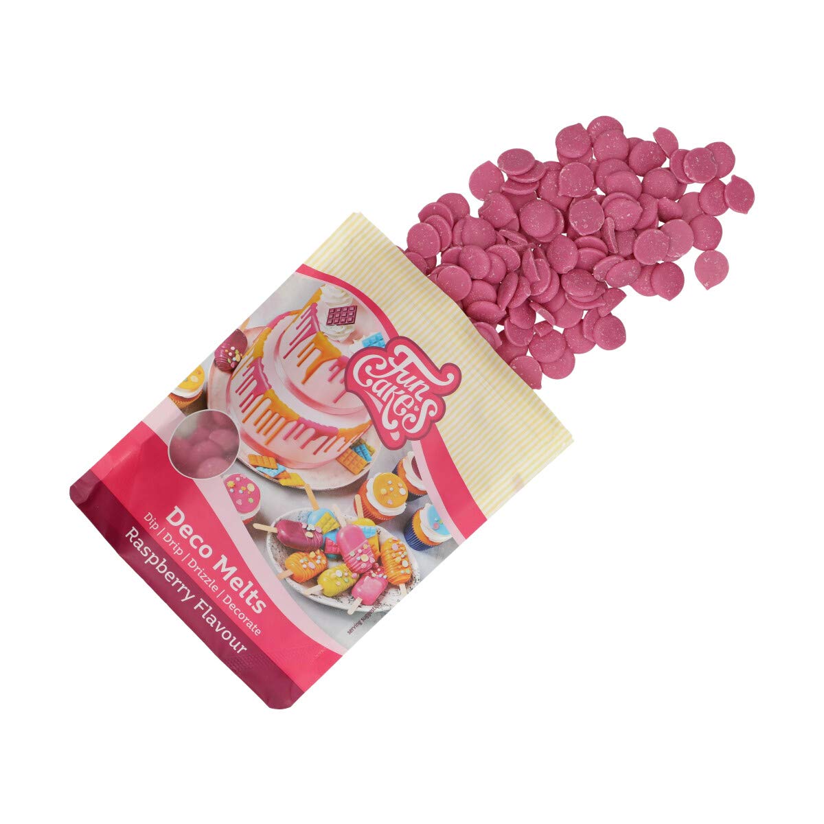 funcakes-deco-melts-pastilles-framboise-250-g-rose image 3