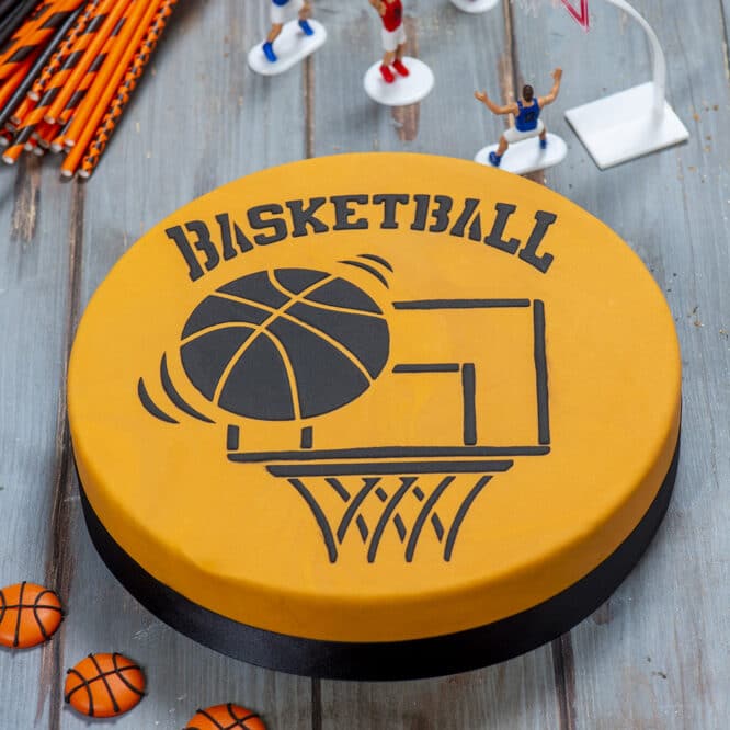 decora-bake-cook-pochoir-g-teau-basketball-25-cm image 2