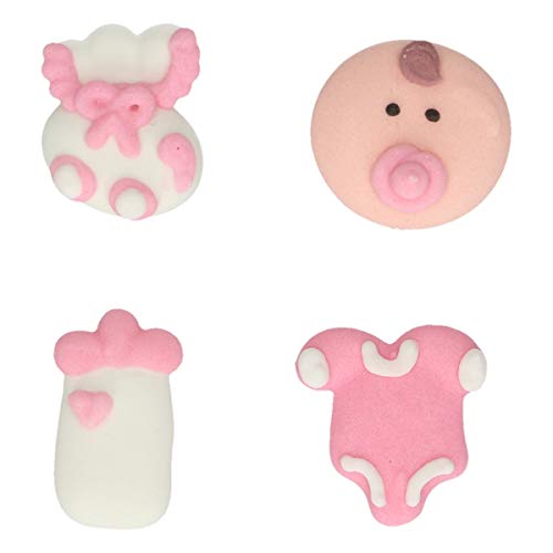 funcakes-baby-girl-figurines-sucre-roses-12-pi-ces image 6