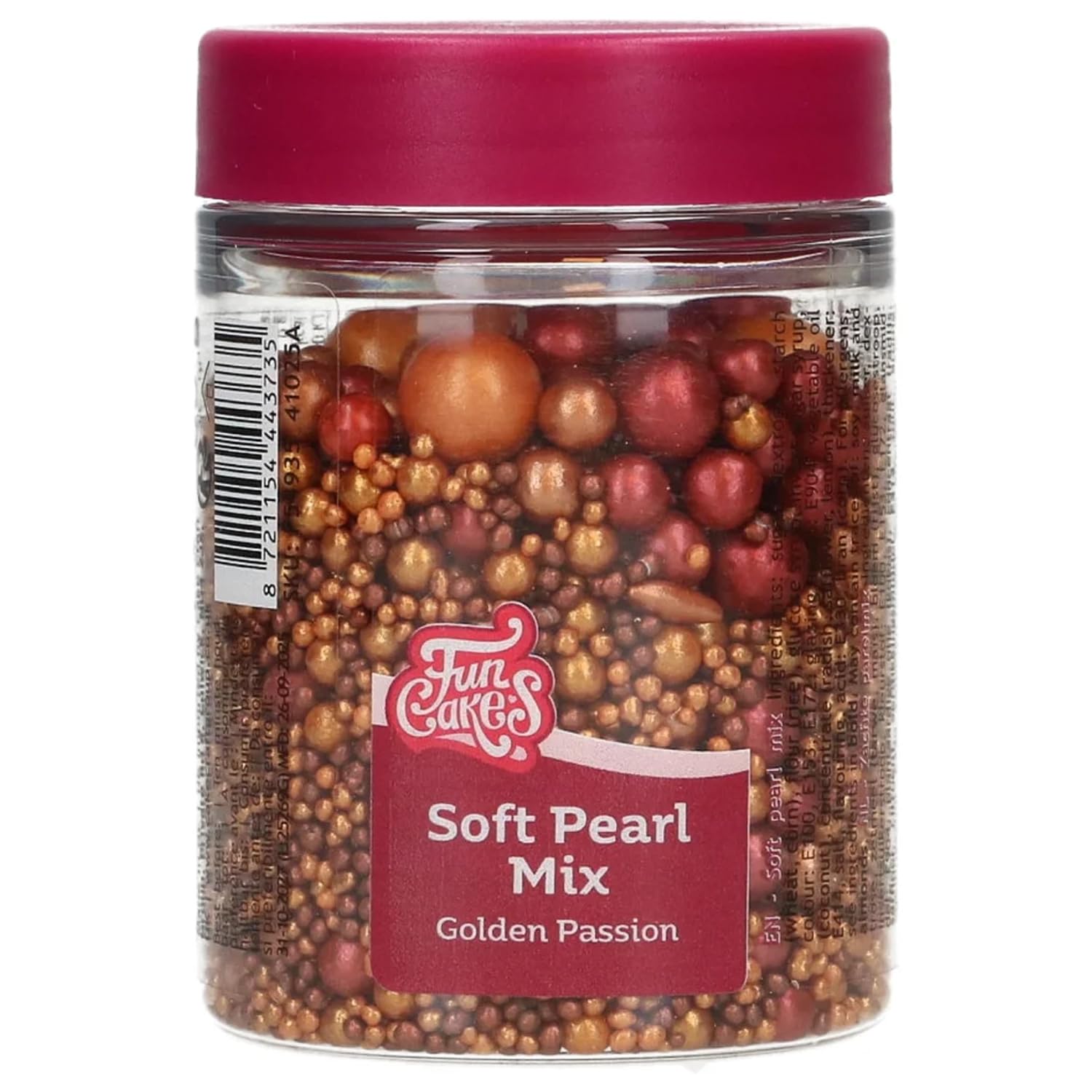 funcakes-soft-pearls-golden-passion-perles-de-sucre-80-g image 1