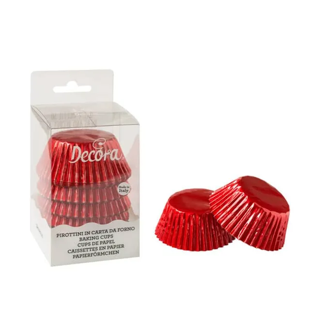 decora-bake-cook-line-caissettes-muffin-rouge-metallic-60-pcs image 1