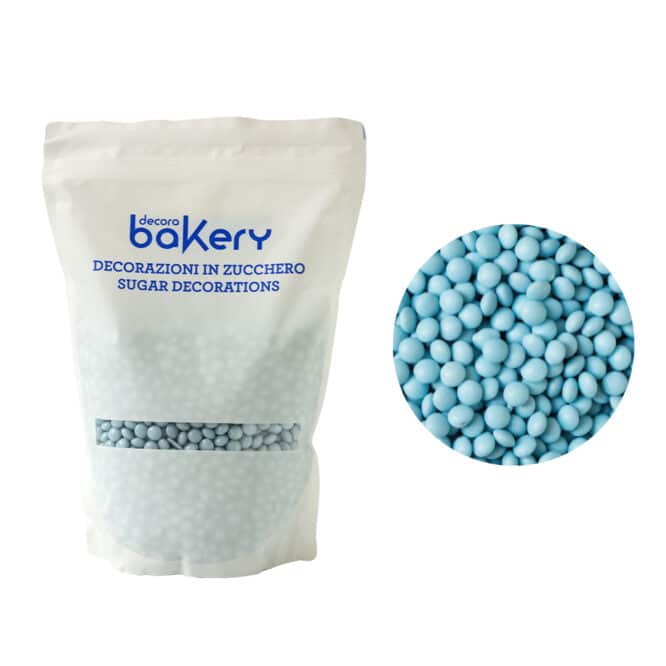 decora-bake-cook-mini-lentilles-chocolat-lait-turquoise-1-kg image 1