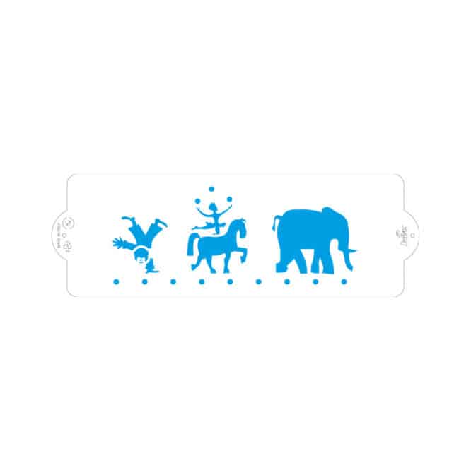 decora-bake-cook-stencil-circo-pochoir-10x30-cm-plastique image 5