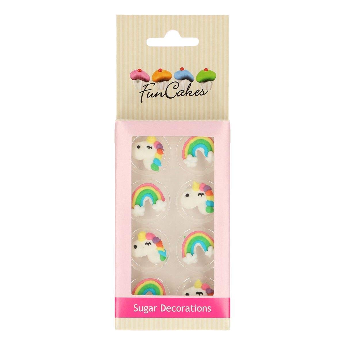 funcakes-unicorn-rainbow-d-corations-en-sucre-sans-gluten-30-g image 1
