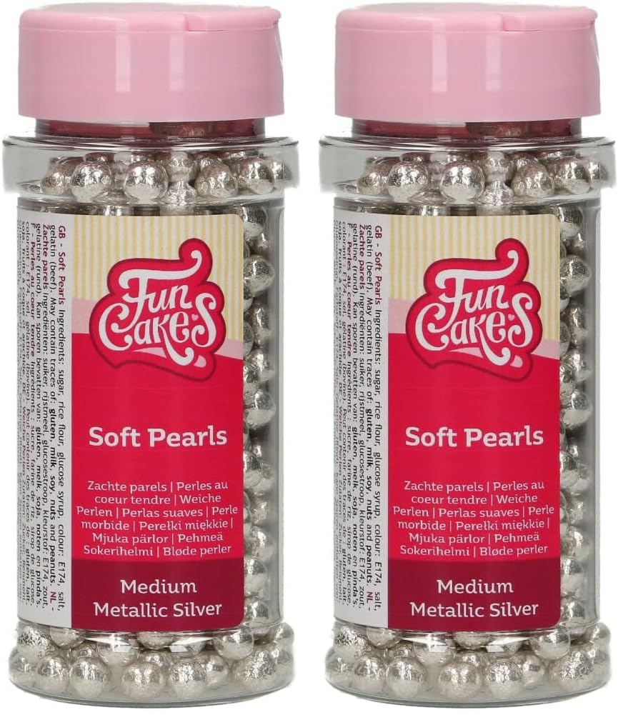 funcakes-3d-sprinkle-medley-perles-sucre-argent-2x55-g image 1