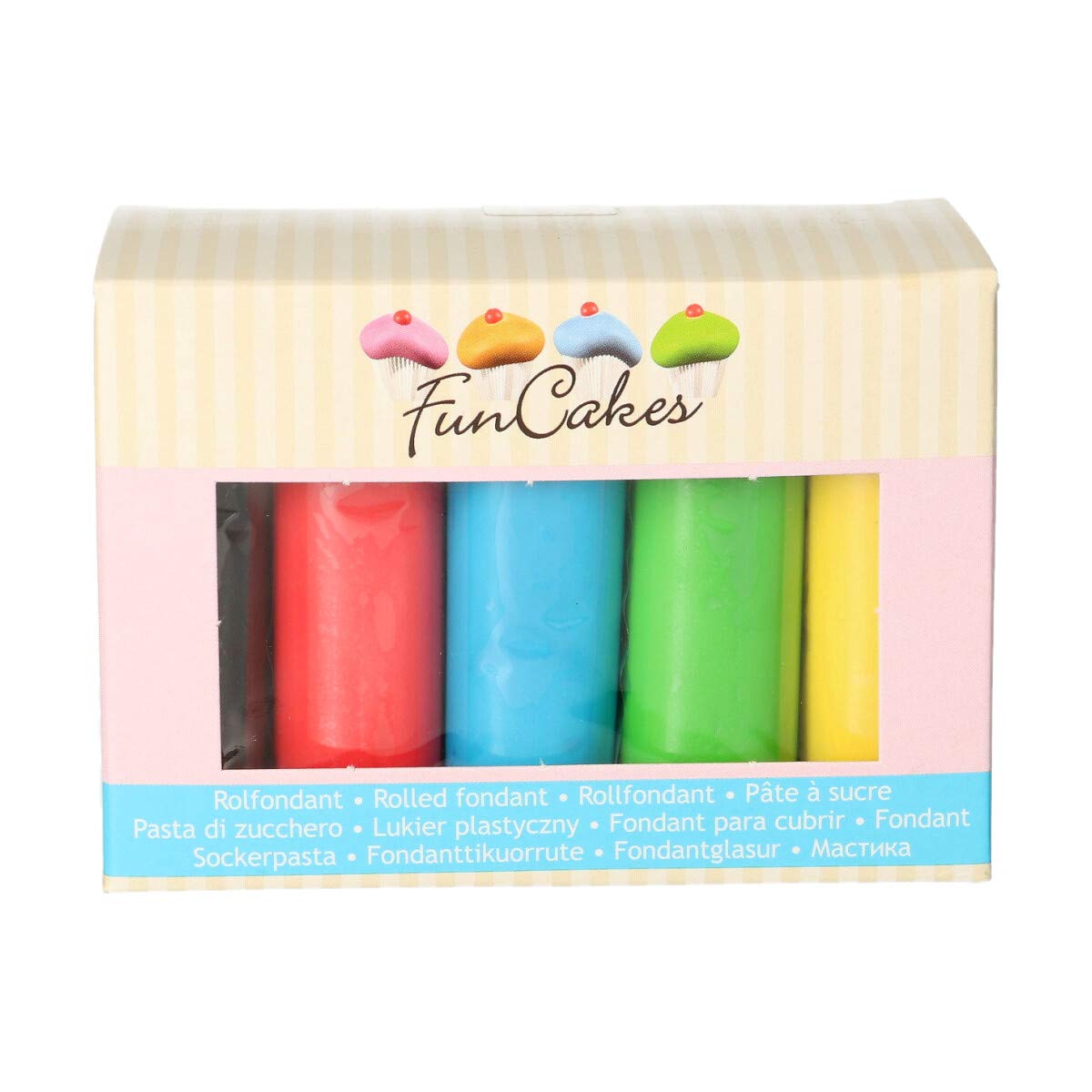 funcakes-covering-paste-p-te-sucre-5-couleurs-essentielles-560-g image 1