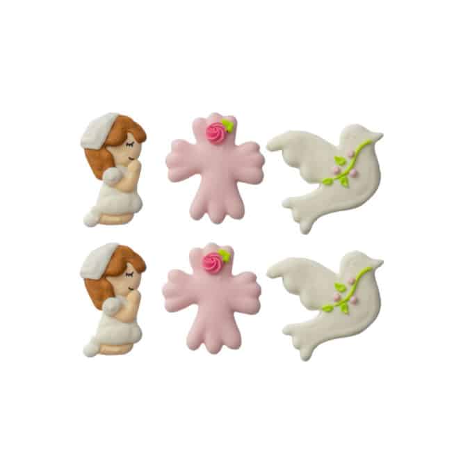 decora-bake-cook-prima-comunione-d-cor-sucre-fille-6-pi-ces image 6