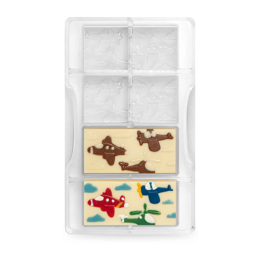 decora-bake-cook-line-tavoletta-moule-chocolat-avions-4-cavit-s image 3