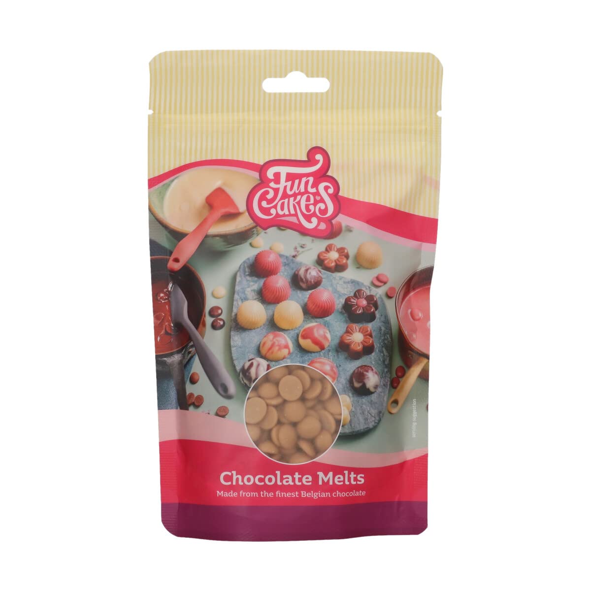 funcakes-deco-melts-chocolat-fondre-or-200-g image 1