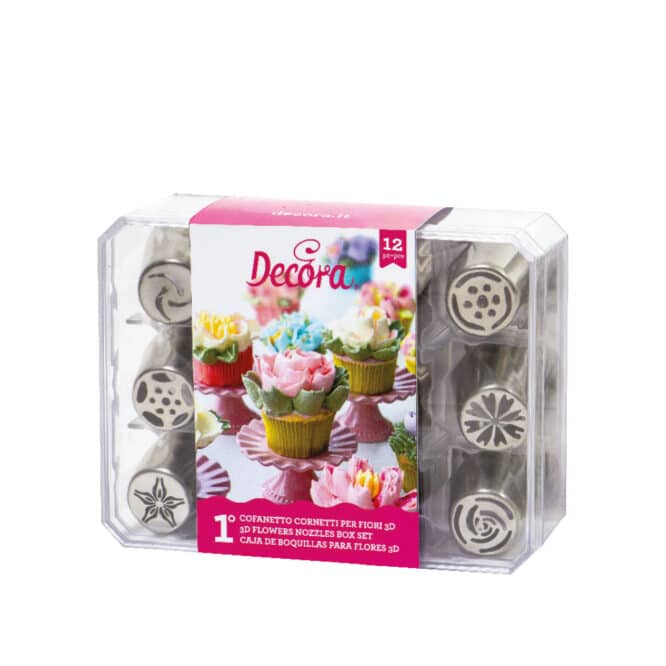 decora-bake-cook-douilles-fleurs-3d-inox-coffret-12-pi-ces image 3