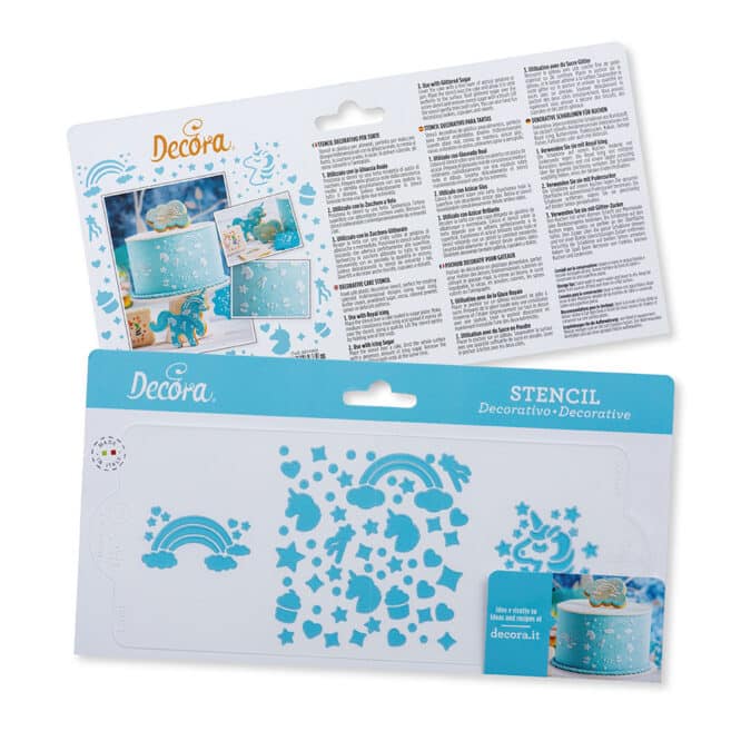 decora-bake-cook-stencil-licorne-10x25-cm image 3
