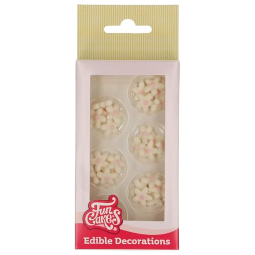 funcakes-marzipan-chrysanthemum-d-corations-en-sucre-blanc-rose-30-pcs image 5
