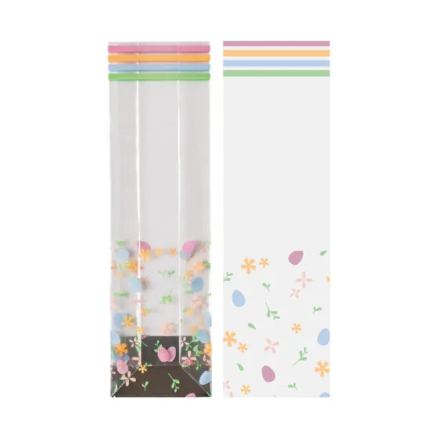 decora-bake-cook-sachets-plastique-fond-rigide-fiori-e-uova-100-pcs image 1