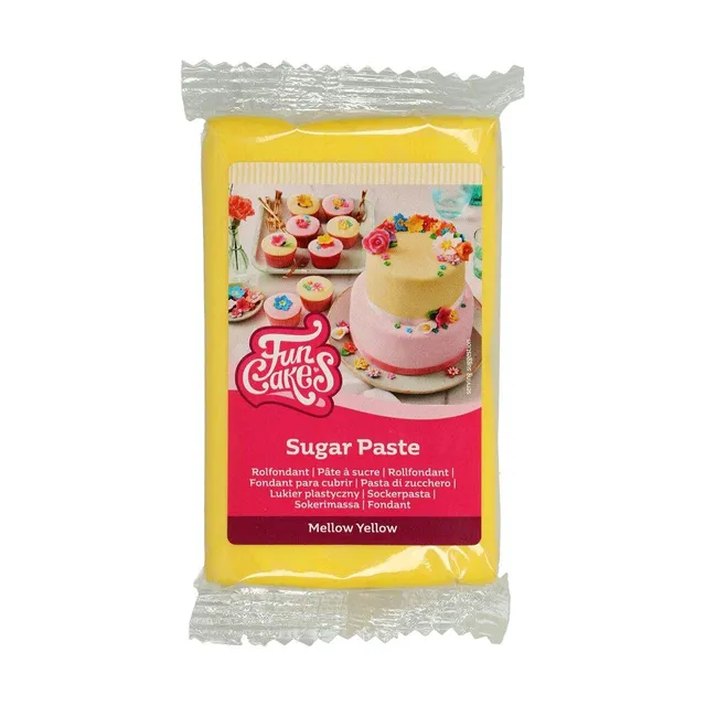 funcakes-covering-paste-p-te-sucre-jaune-250g-vanille image 1