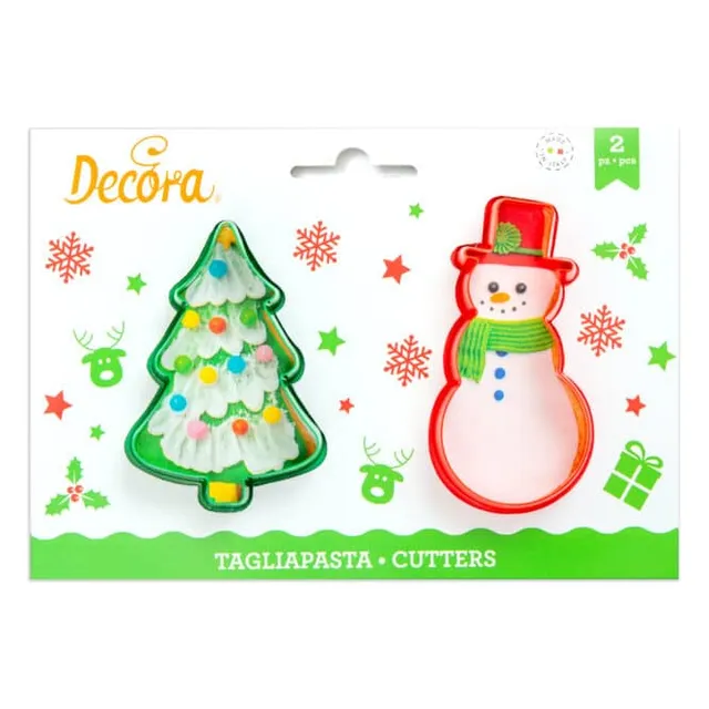 decora-bake-cook-emporte-pi-ces-sapin-bonhomme-neige-lot-2 image 1
