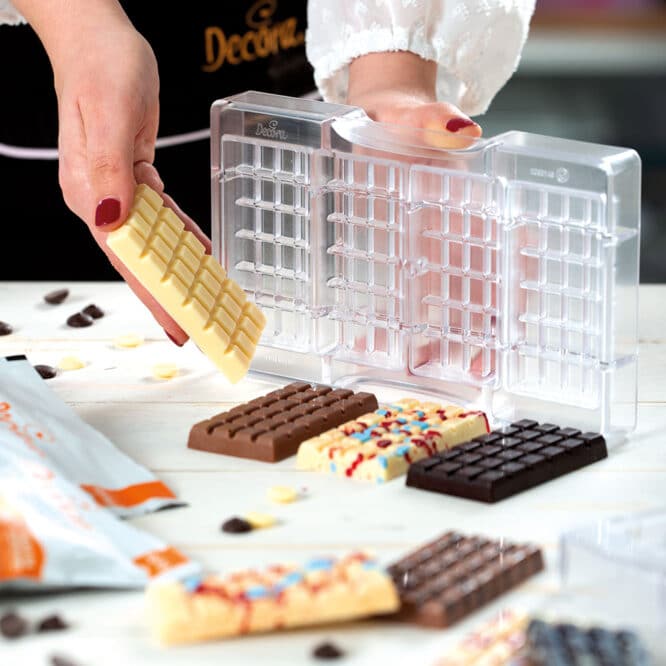 decora-bake-cook-line-barretta-moule-chocolat-4-cavit-s-polycarbonate image 2