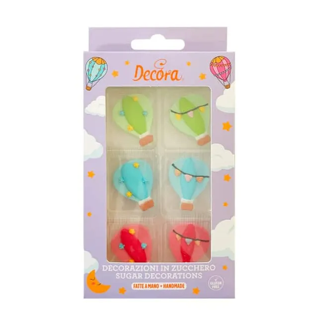 decora-bake-cook-montgolfi-res-d-cor-sucre-6-pi-ces-4-cm image 1