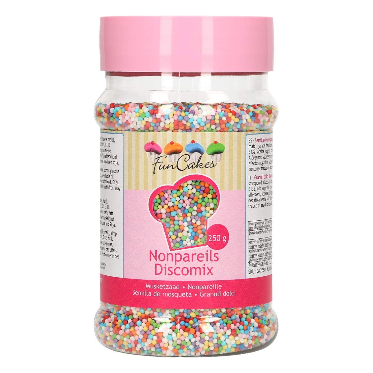 funcakes-disco-mix-vermicelles-en-sucre-250-g-multicolore image 6