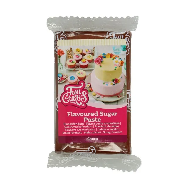 funcakes-pate-a-sucre-brun-250-g-gout-chocolat image 1