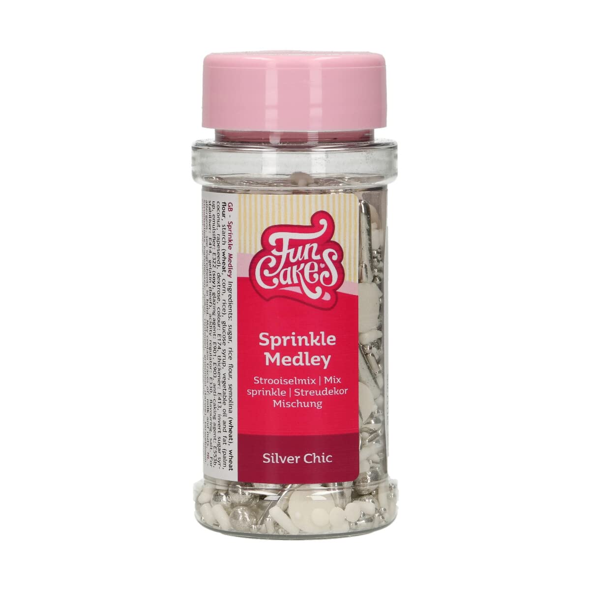 funcakes-3d-sprinkle-medley-paillettes-argent-chic-65-g image 1