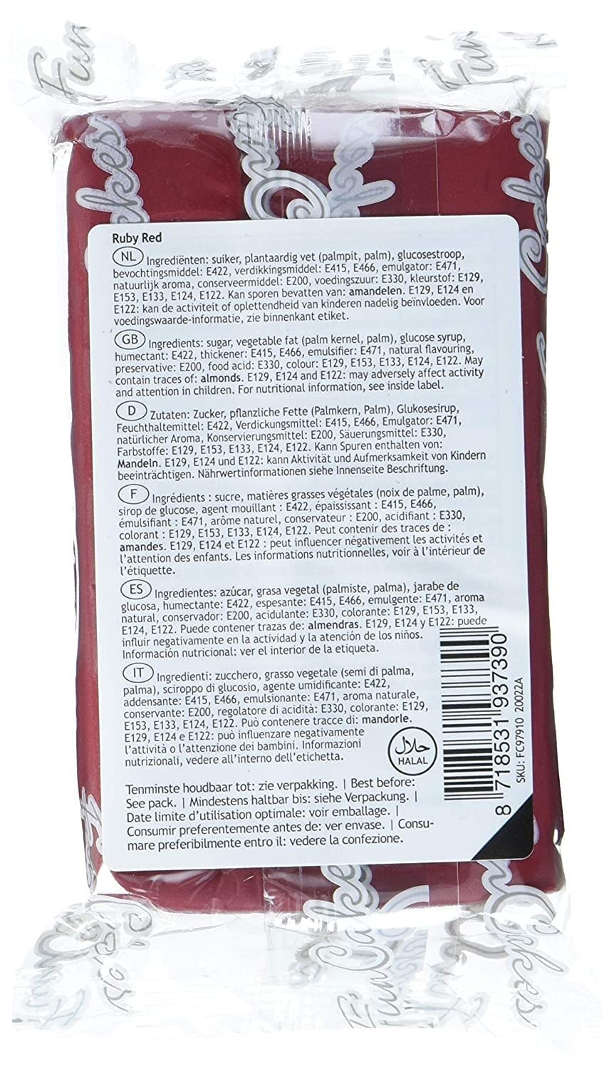 funcakes-covering-paste-p-te-sucre-rouge-rubis-270-g image 2