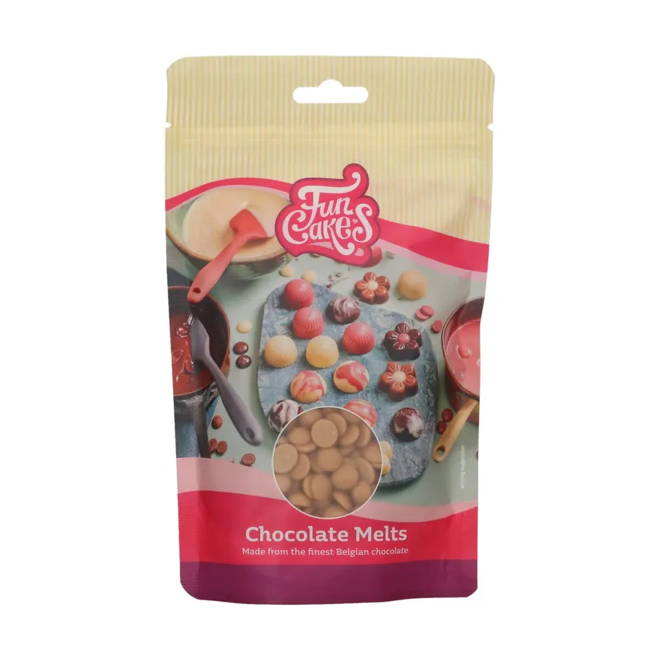funcakes-deco-melts-chocolat-fondre-or-200-g image 1