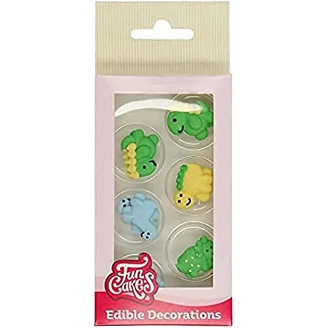 funcakes-cake-lace-figurines-sucre-dinosaures-12-pi-ces image 1