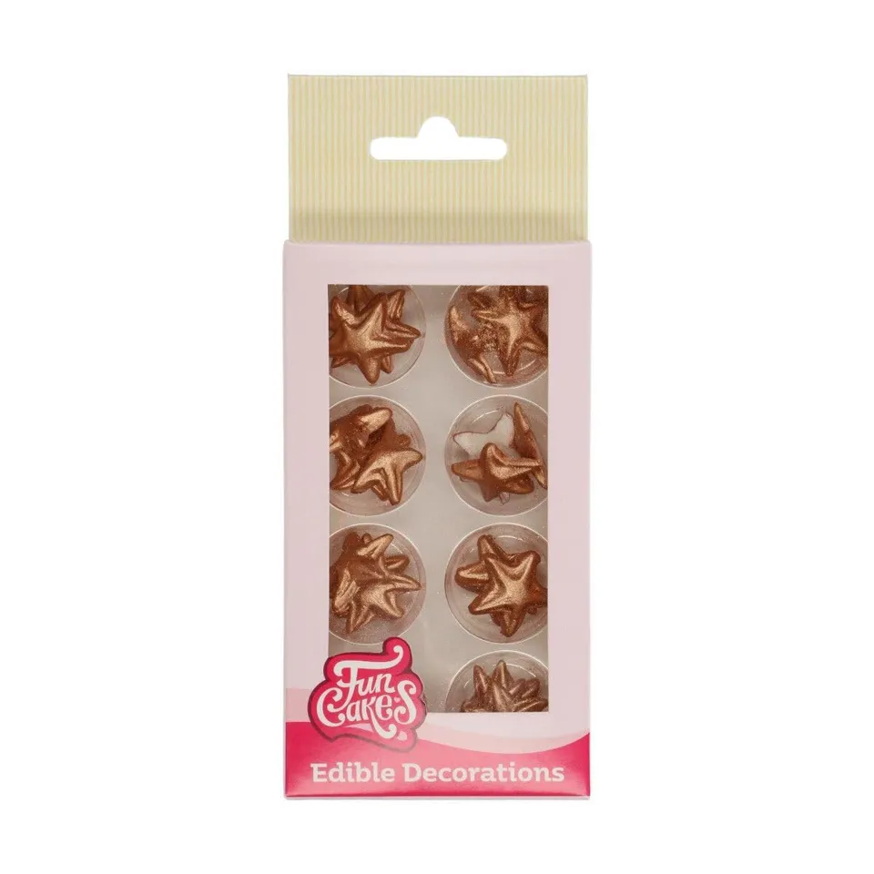 funcakes-d-corations-sucre-toiles-bronze-or-24-pcs-sans-gluten image 1